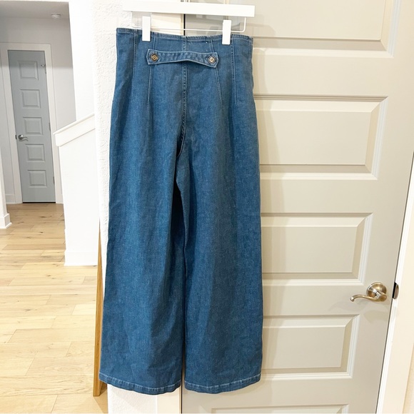 NWT Anthropologie Pilcro Polished Pool Wide Leg Jeans - Picture 3 of 5